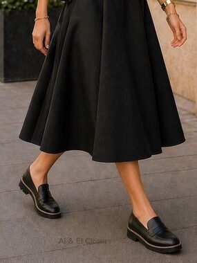 Vionic Cheryl II Black Nappa Leather Loafers – Women’s Size 12W – New in Box